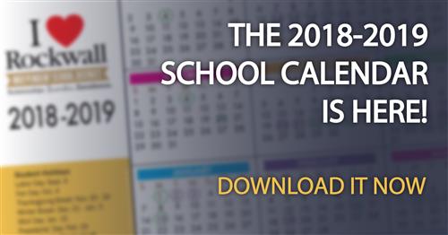 2018-2019 School Calendar - Announcement - Web Slideshow-01 